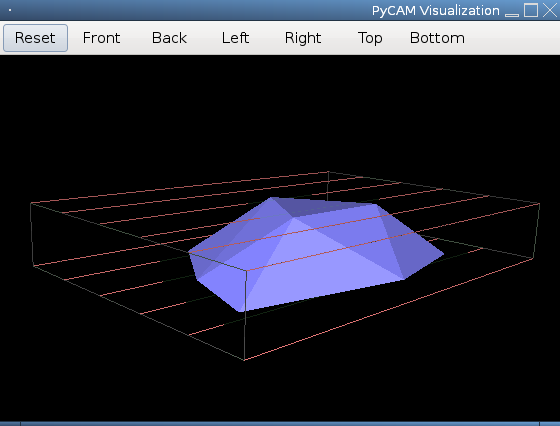 Screenshot of 3D view showing Slive removal